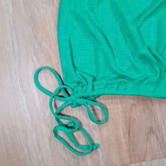 🔹️Free People Green Cinched Sleeveless Top Medium - Picture 7 of 10